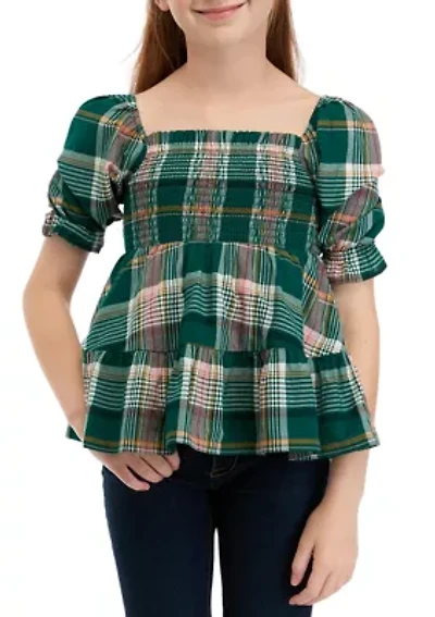 Girls 7-16 Smocked Top