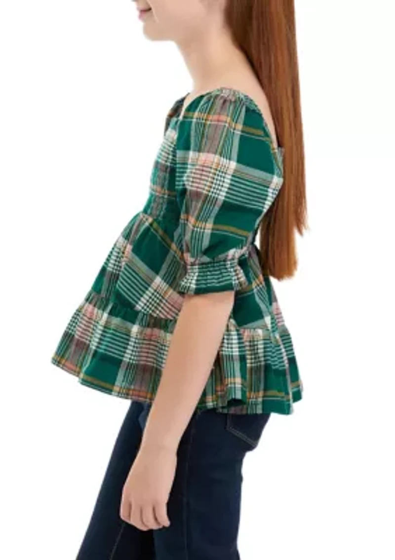 Girls 7-16 Smocked Top
