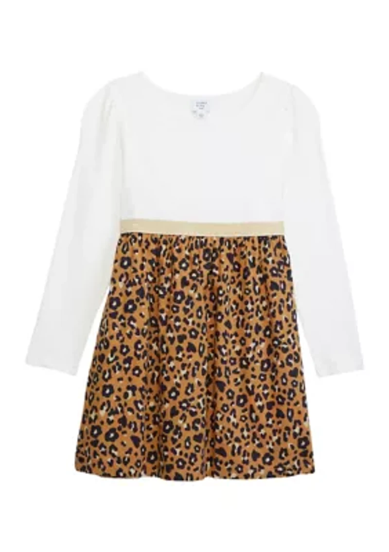 Girls 7-16 Printed Shine Dress