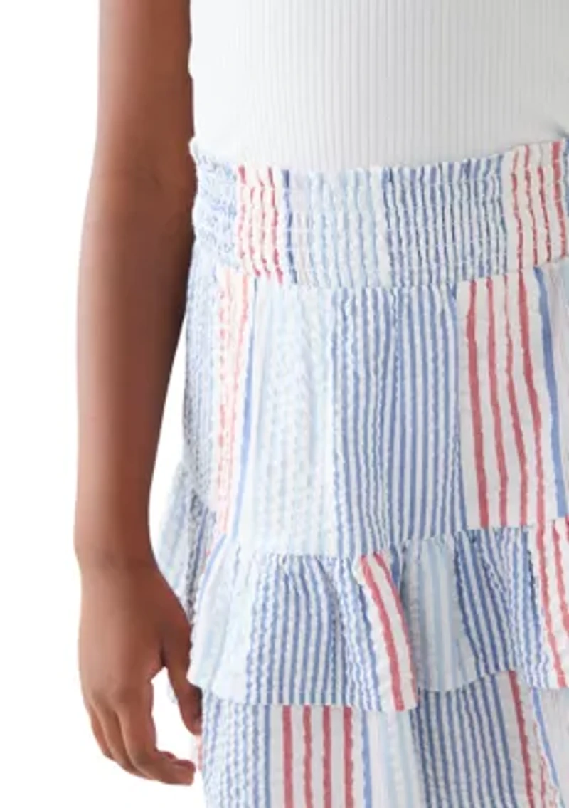 Girls 7-16 Woven Ruffle Skirt