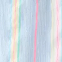 Girls 7-16 Square Neck Flutter Yarn Dye Neon Dress