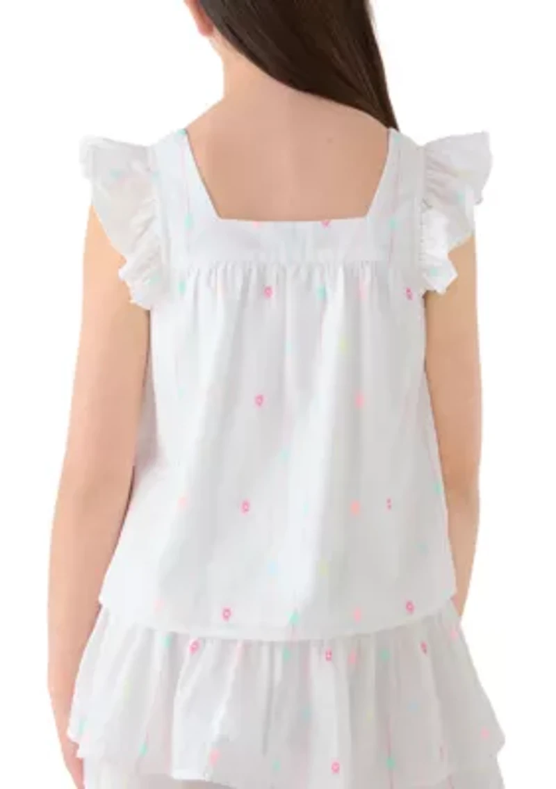 Girls 7-16 Square Neck Top