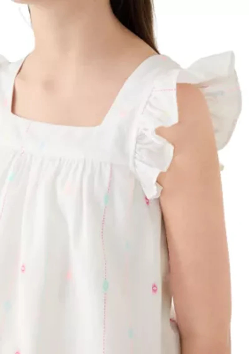 Girls 7-16 Square Neck Top