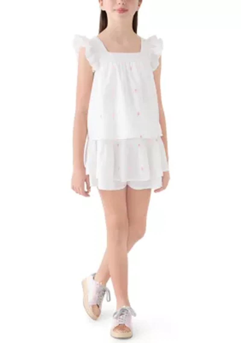 Girls 7-16 Square Neck Top