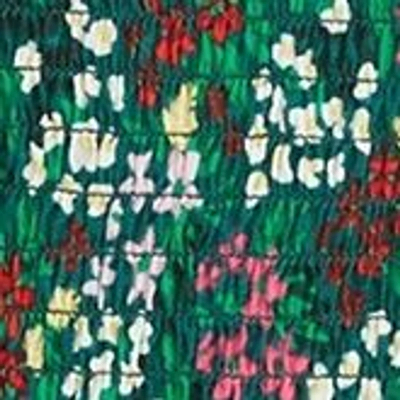 Girls 4-6x Smocked Printed Top