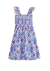 Girls 4-6x Sleeveless Printed Dress