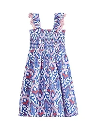 Girls 4-6x Sleeveless Printed Dress