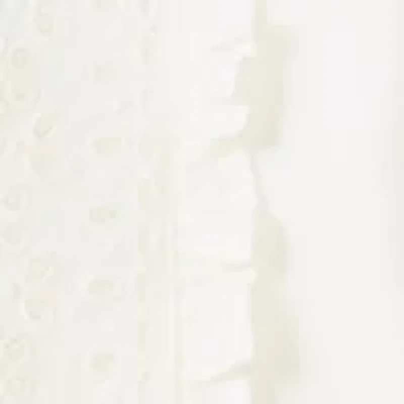 Girls 4-6x Long Sleeve Eyelet Trim Top