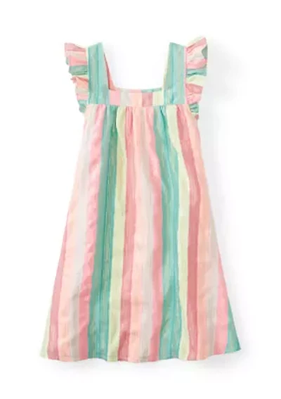 Girls 4-6 Square Neck Flutter Dress