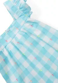 Girls 4-6x Square Neck Flutter Top