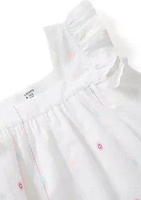 Girls 4-6 Square Neck Clipdot Top