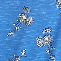 Girls 7-16 Striped Smocked Waist Top