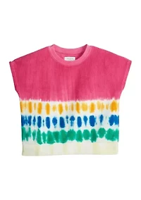 Girls 7-16 Dolman Sleeve Tie Dye Shirt