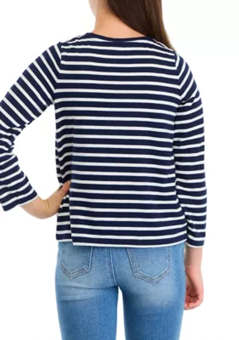 Girls 7-16 Striped T-Shirt