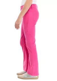 Girls 7-16 Stretch Corduroy 5-Pocket Flare Pants