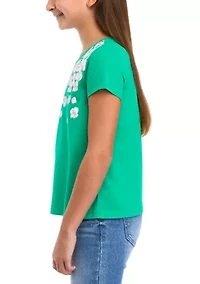 Girls 7-16 Short Sleeve Essential Jersey Graphic T-Shirt