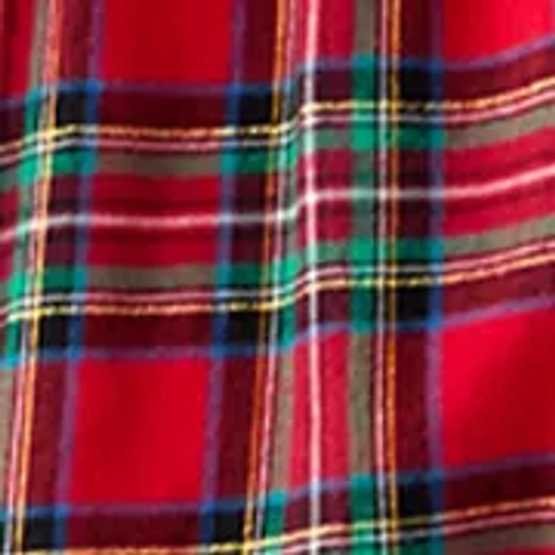 Girls 7-16 Long Sleeve Ruffle Front Dress