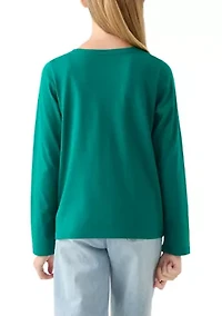 Girls 7-16 Long Sleeve Essential T-Shirt