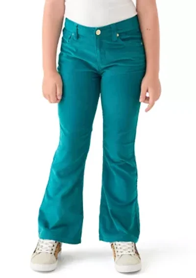 Girls 7-16 Stretch Corduroy 5 Pocket Flare Jeans