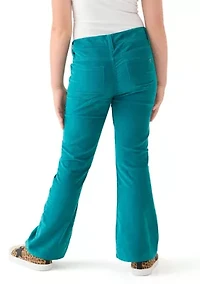 Girls 7-16 Stretch Corduroy 5 Pocket Flare Jeans