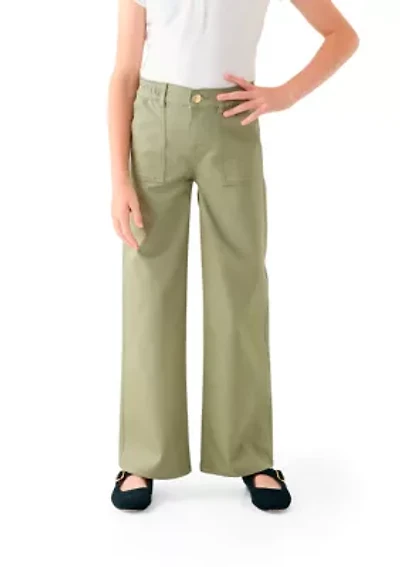 Girls 7-16 Utility Wide Leg Pants