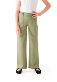 Girls 7-16 Utility Wide Leg Pants