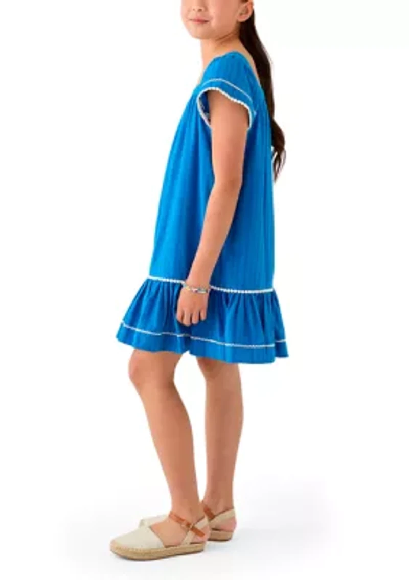 Girls 7-16 Gauze Knit Swing Dress