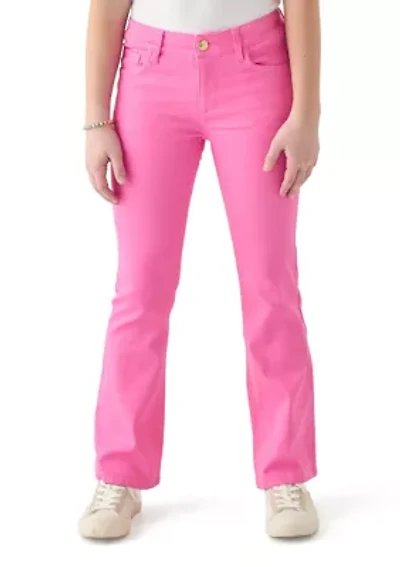 Girls 7-16 Stretch Twill Flare Jeans