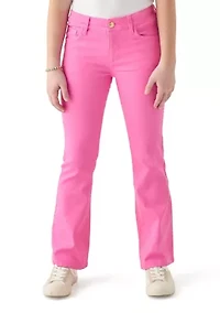 Girls 7-16 Stretch Twill Flare Jeans