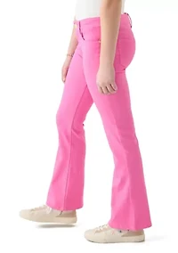Girls 7-16 Stretch Twill Flare Jeans