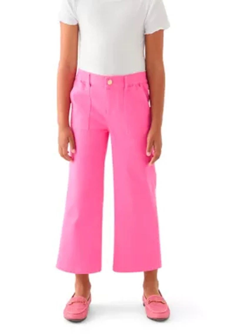 Girls 7-16 Utility Wide Leg Twill Pants