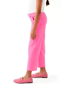 Girls 7-16 Utility Wide Leg Twill Pants