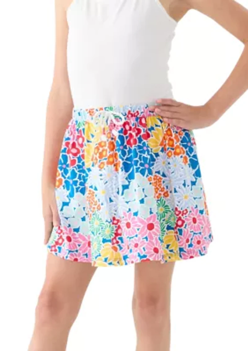 Girls 7-16 Printed Knit Skort