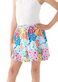 Girls 7-16 Printed Knit Skort