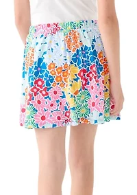 Girls 7-16 Printed Knit Skort