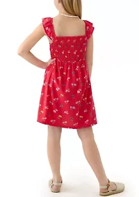 Girls 7-16 Smocked Knit Dress