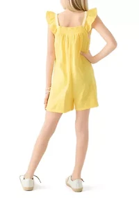 Girls 7-16 Double Gauze Romper