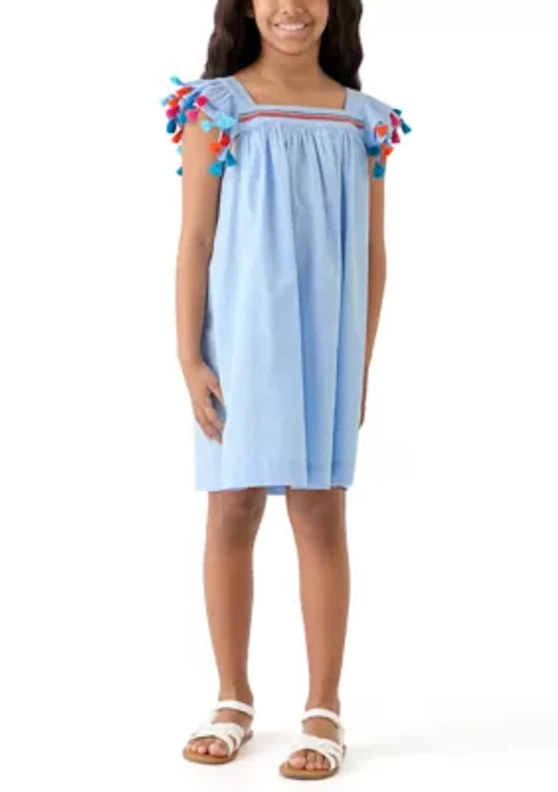 Girls 7-16 Tassel Swing Dress
