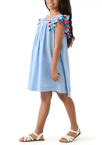 Girls 7-16 Tassel Swing Dress