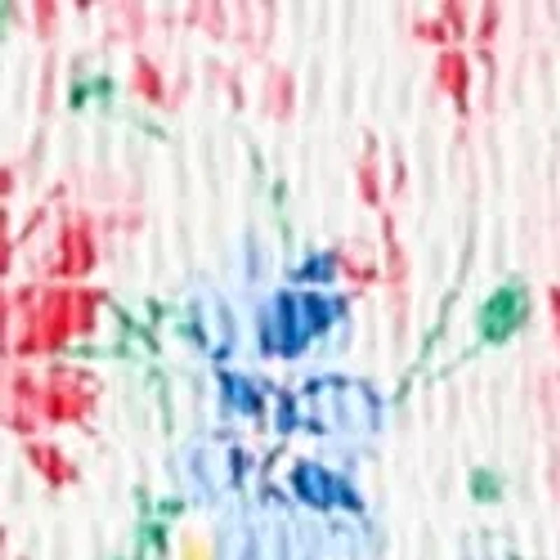 Girls 7-16 Bow Strap Patterned Dress