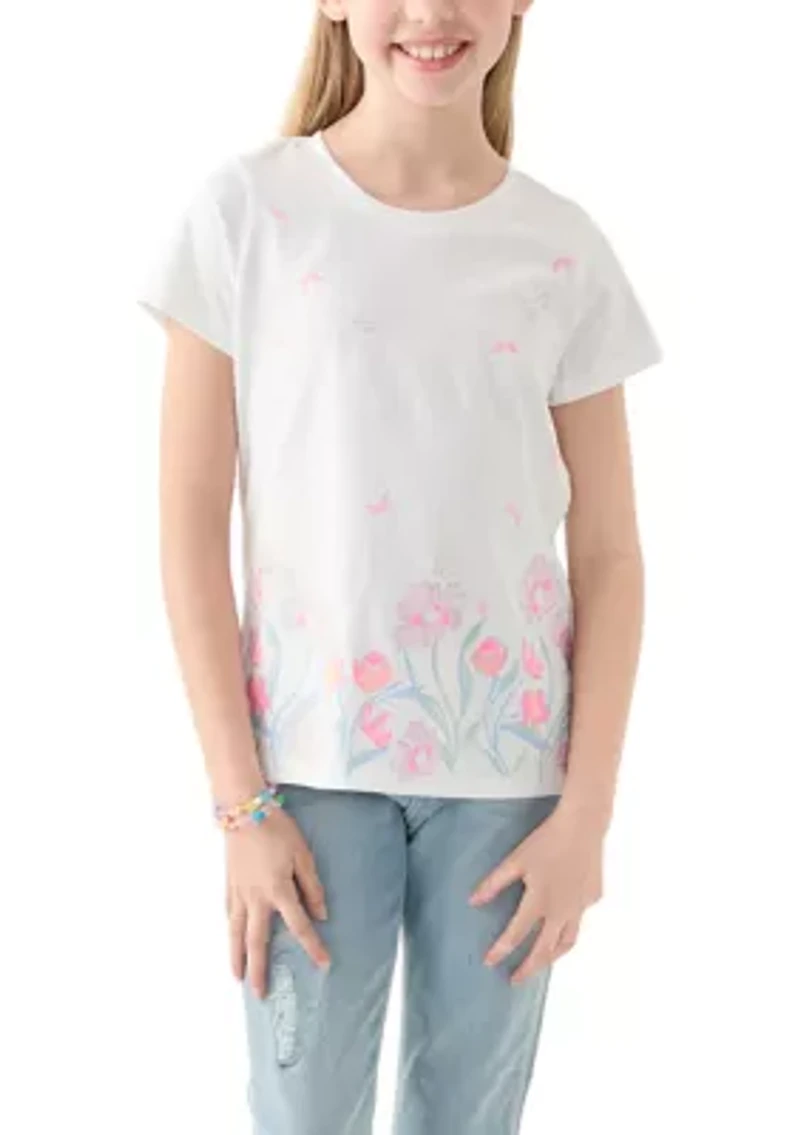 Girls 7-16 Short Sleeve Essential Graphic T-Shirt