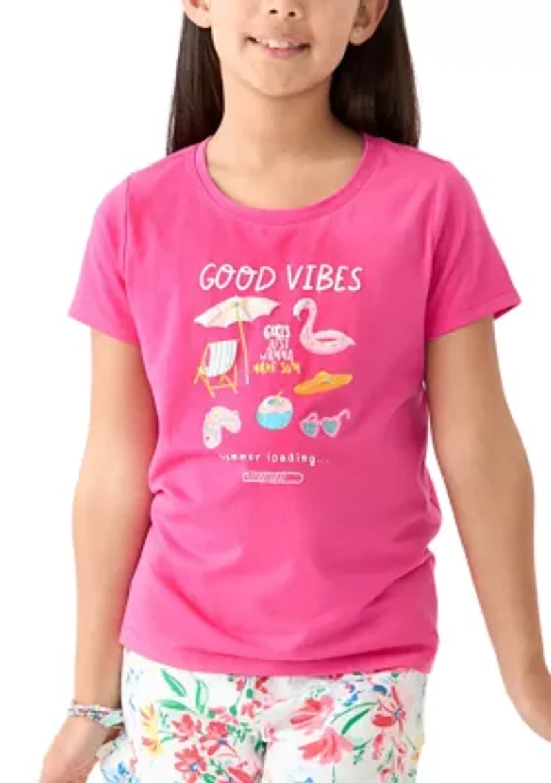 Girls 7-16 Short Sleeve Essential Graphic T-Shirt