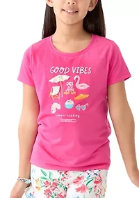 Girls 7-16 Short Sleeve Essential Graphic T-Shirt