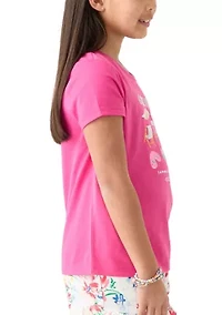Girls 7-16 Short Sleeve Essential Graphic T-Shirt