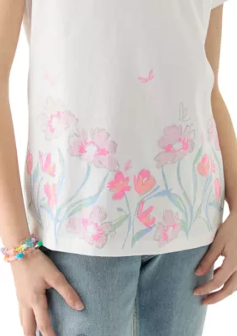 Girls 7-16 Short Sleeve Essential Graphic T-Shirt