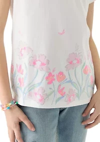 Girls 7-16 Short Sleeve Essential Graphic T-Shirt