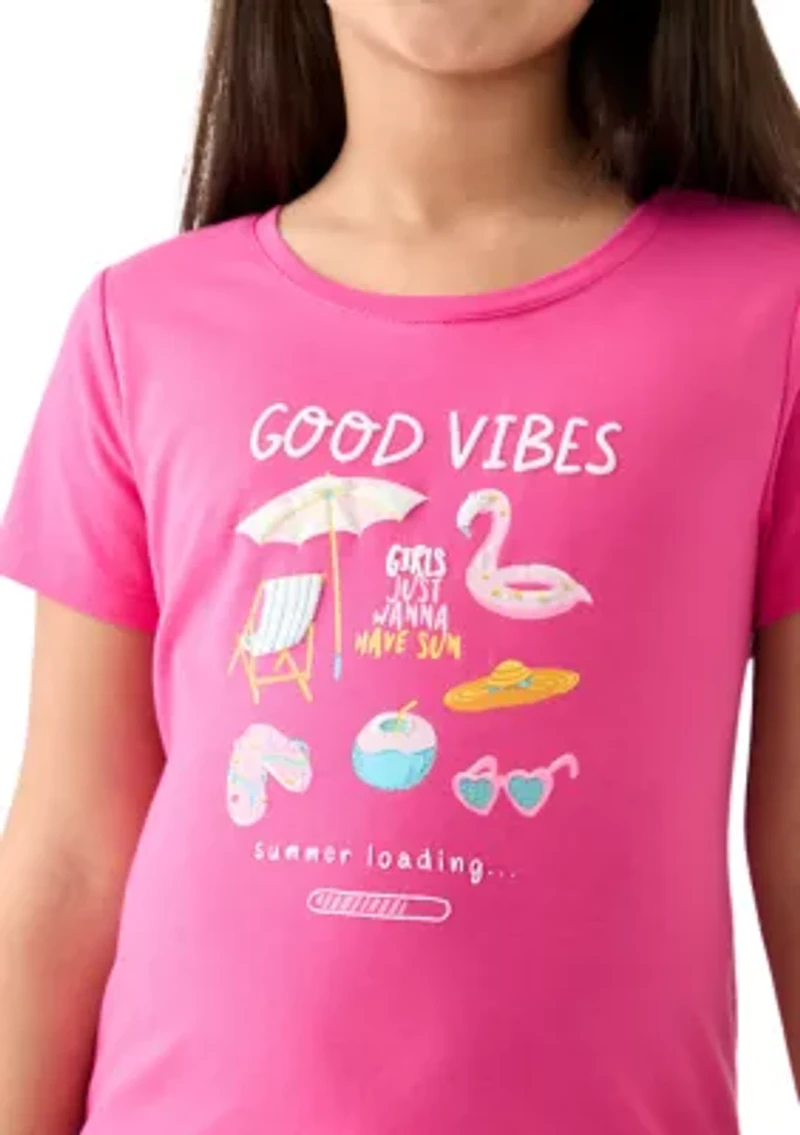 Girls 7-16 Short Sleeve Essential Graphic T-Shirt