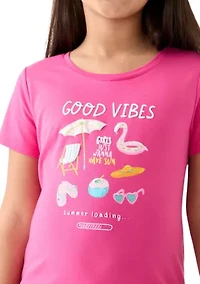 Girls 7-16 Short Sleeve Essential Graphic T-Shirt