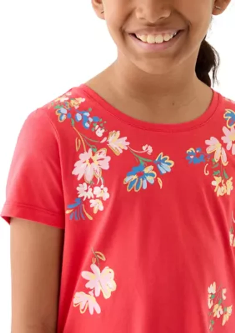 Girls 7-16 Short Sleeve Essential Graphic T-Shirt