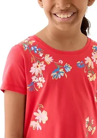Girls 7-16 Short Sleeve Essential Graphic T-Shirt